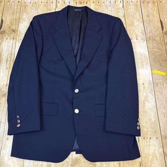 Burberry Blazer Men Sport Coat Navy Size 37S